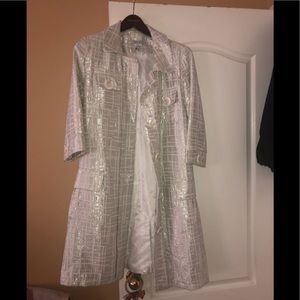 Fun Gently used, Silver VERTIGO coat Size XL
